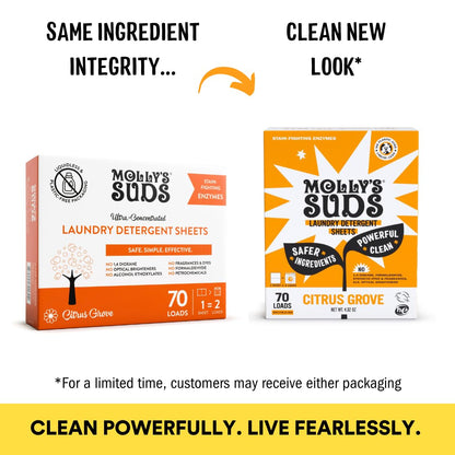 Molly’s Suds Laundry Detergent Sheets | Gentle on Sensitive Skin, Powerful Bio-Based Enzymes, Stain-Fighting | Liquidless & Plastic-Free Packaging | 70 Loads (Unscented) Nirvana Guru
