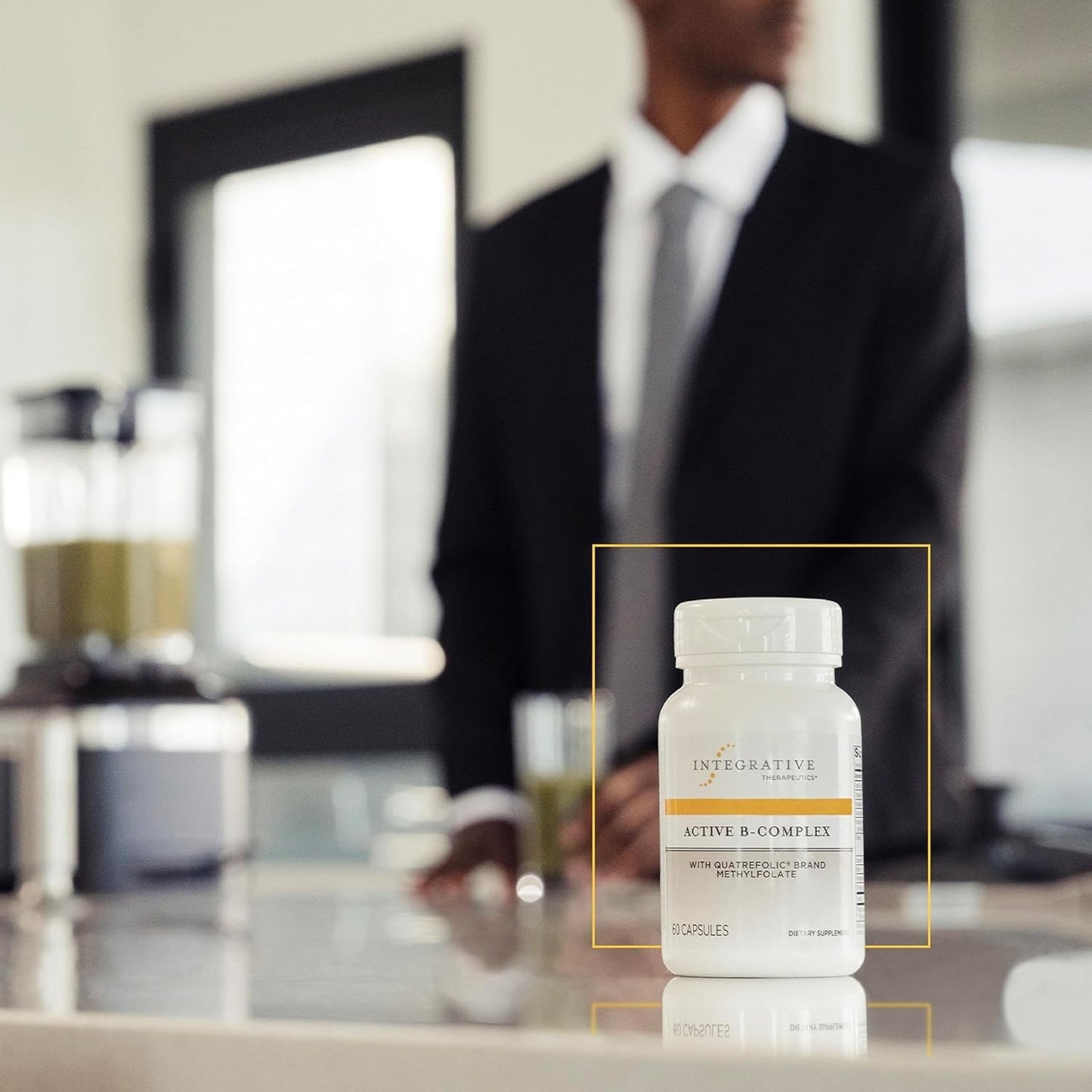 Integrative Therapeutics Active B-Complex - Energy Metabolism Support* - B-Complex Vitamin Supplement with 8 B-Vitamins, Vitamin B12, Folate, Choline - 60 Capsules - Nirvana Guru