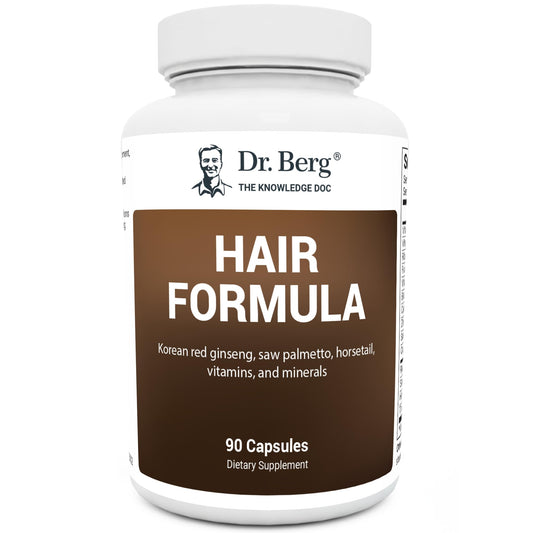 Dr. Berg All-in-One Vitamins for Hair, Skin, & Nails - Advanced Formula with Biotin, Saw Palmetto, DHT Blocker, & Trace Minerals - 90 Veg Capsules - Nirvana Guru