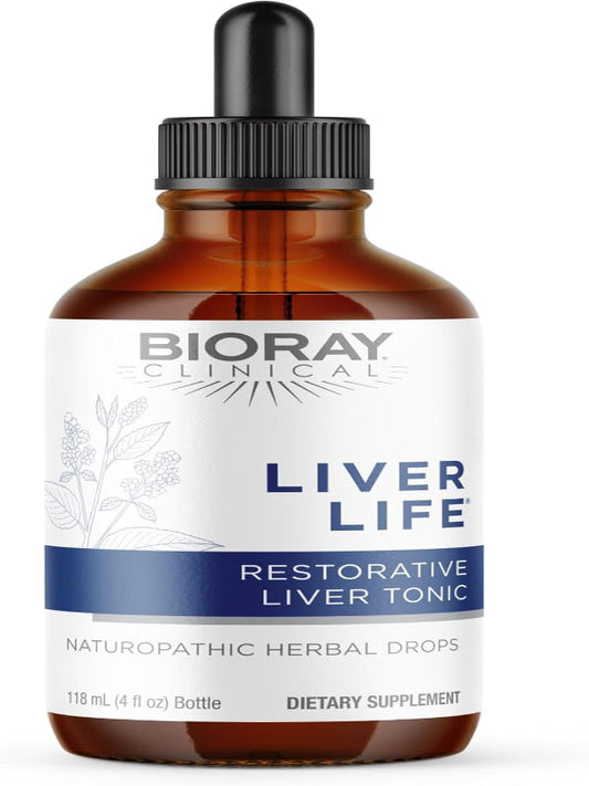 BIORAY Clinical Liver Life - 4 fl oz - Strengthens Liver Structure & Function - Non-GMO, Vegetarian, Gluten Free Nirvana Guru