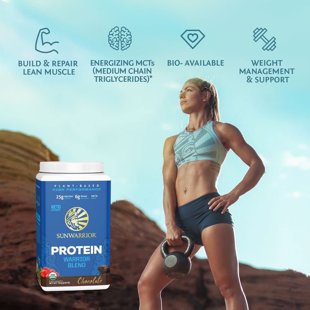 Organic Plant Based Protein Powder | Vegan Organic Protein Powder Vanilla Flavored with BCAA Amino Acids & Hemp Seed Pea Blend | Non-GMO Soy Dairy Filler & Gluten Free (Vanilla, 32 Servings) - Nirvana Guru