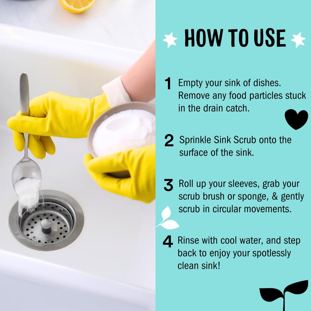 Molly's Suds Sink and All Purpose SCRUB | Gently Removes Stains, Scrubs Away Grease & Gime, Buffs out Scratches | Plant and Mineral Based | 2 Pack, Beach Scent Nirvana Guru