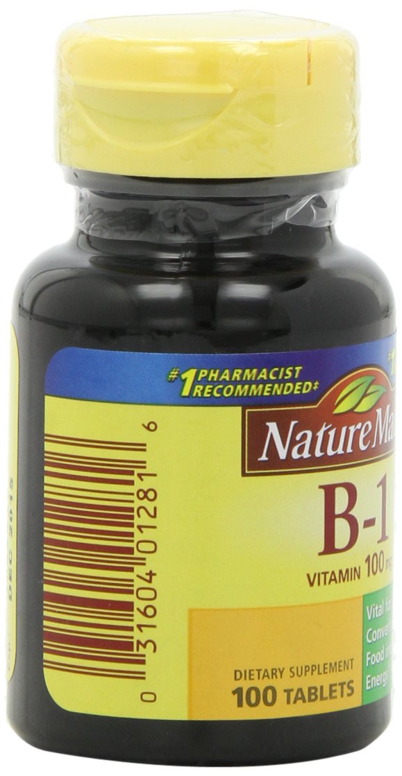 Nature Made Vitamin B1 100 mg, Dietary Supplement for Energy Metabolism Support, 100 Tablets, 100 Day Supply - Nirvana Guru