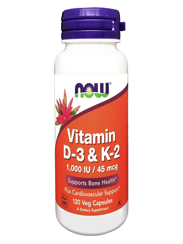 Vitamin D3 & K2, 120 Vcaps (Pack of 2) - Nirvana Guru