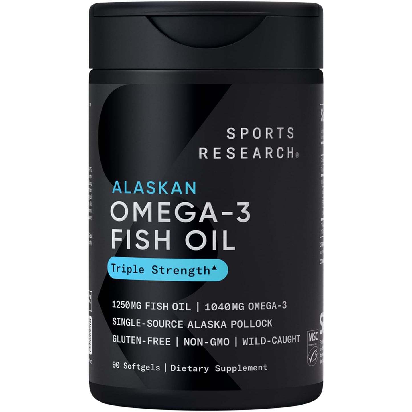 Sports Research Total Omega-3 Fish Oil from Wild Sockeye Salmon, Alaska Pollock, Antarctic Krill, Astaxanthin + Phospholipids & Wax Esters for Absorption | 960mg of EPA & DHA - Fresh Lemon Scent (120 - Nirvana Guru