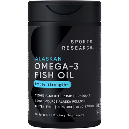 Sports Research Total Omega-3 Fish Oil from Wild Sockeye Salmon, Alaska Pollock, Antarctic Krill, Astaxanthin + Phospholipids & Wax Esters for Absorption | 960mg of EPA & DHA - Fresh Lemon Scent (120 - Nirvana Guru