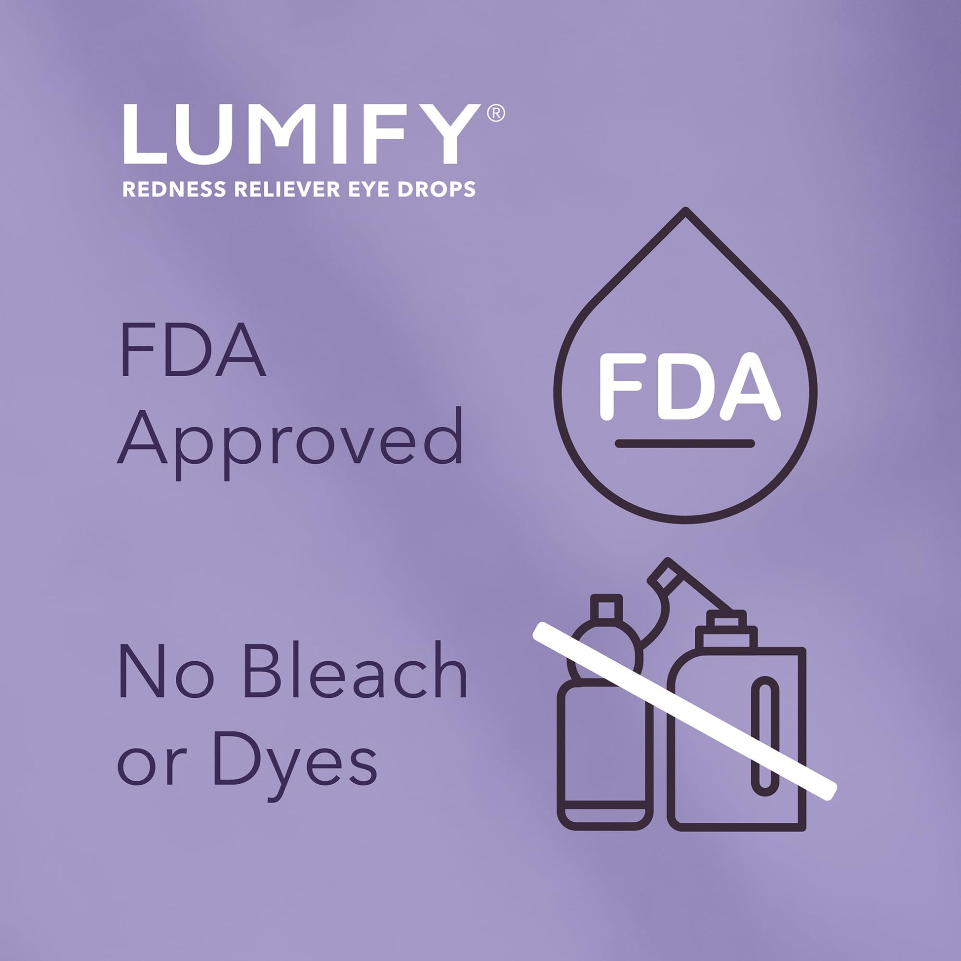 LUMIFY Eye Drops for Red Eyes, Redness Reliever for Brighter Looking Eyes, Works in 1 Minute & Lasts Up to 8 Hours, Eye Drops, 0.25 Fl Oz (7.5mL), Packaging May Vary Nirvana Guru