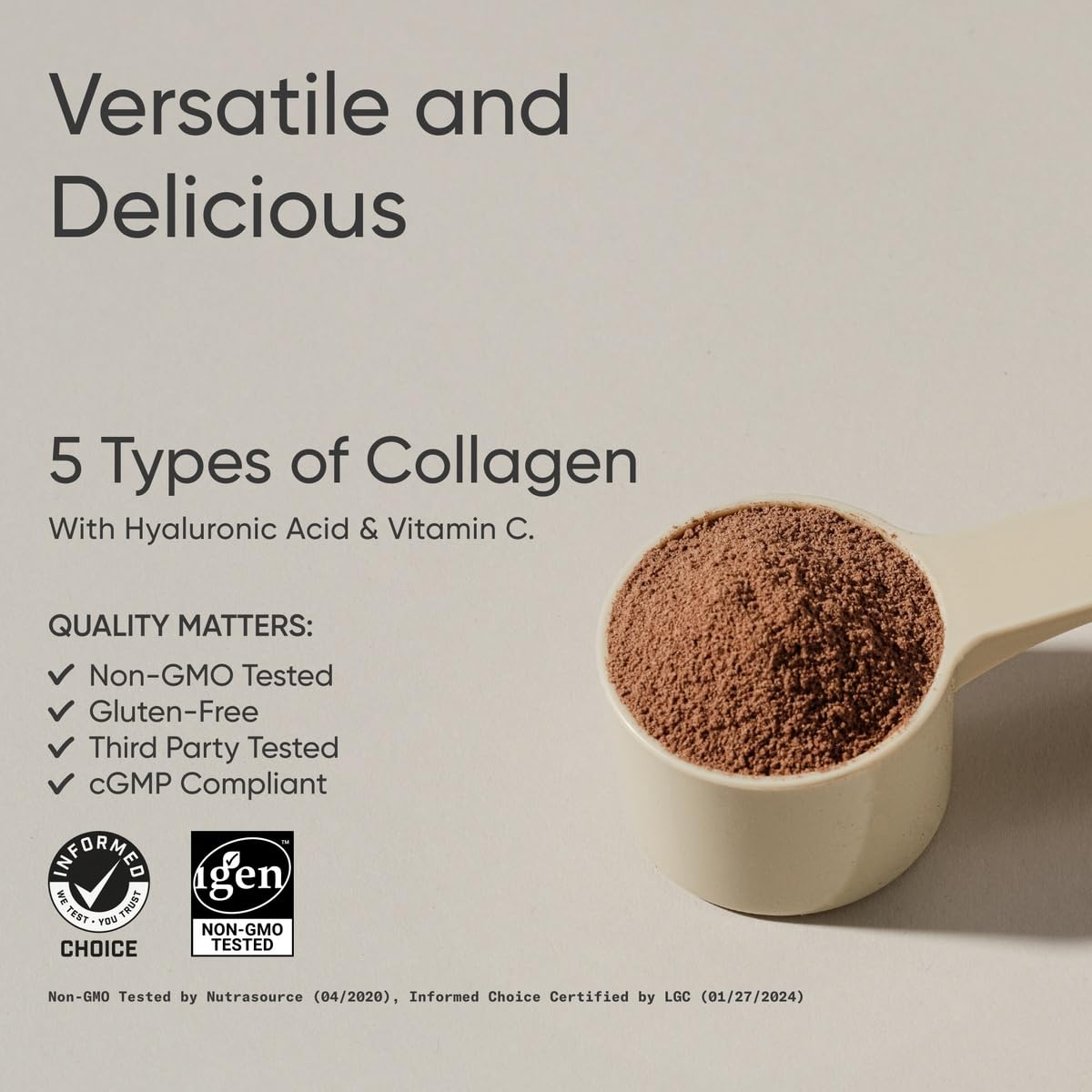 Sports Research Multi Collagen Protein Powder (Type I, II, III, V, X) with Hyaluronic Acid + Vitamin C | 5 Types of Food Based Collagen, 30 Servings (Unflavored) - Nirvana Guru