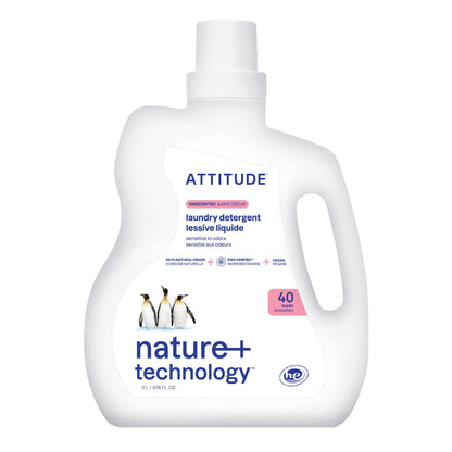 ATTITUDE Liquid Laundry Detergent, EWG Verified, HE Compatible, Plant-Based & Vegan, Natural Laundry Soap, Mountain Fresh Scent, 40 Loads, 67.6 Fl Oz Nirvana Guru