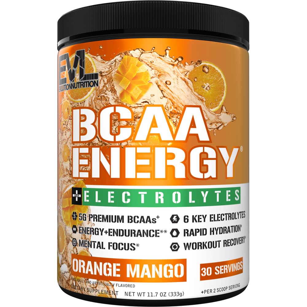 EVL BCAAs Amino Acids Powder - BCAA Energy Pre Workout Powder for Muscle Recovery Lean Growth and Endurance - Rehydrating Post Workout Recovery Drink with Natural Caffeine - Pink Lemonade Nirvana Guru
