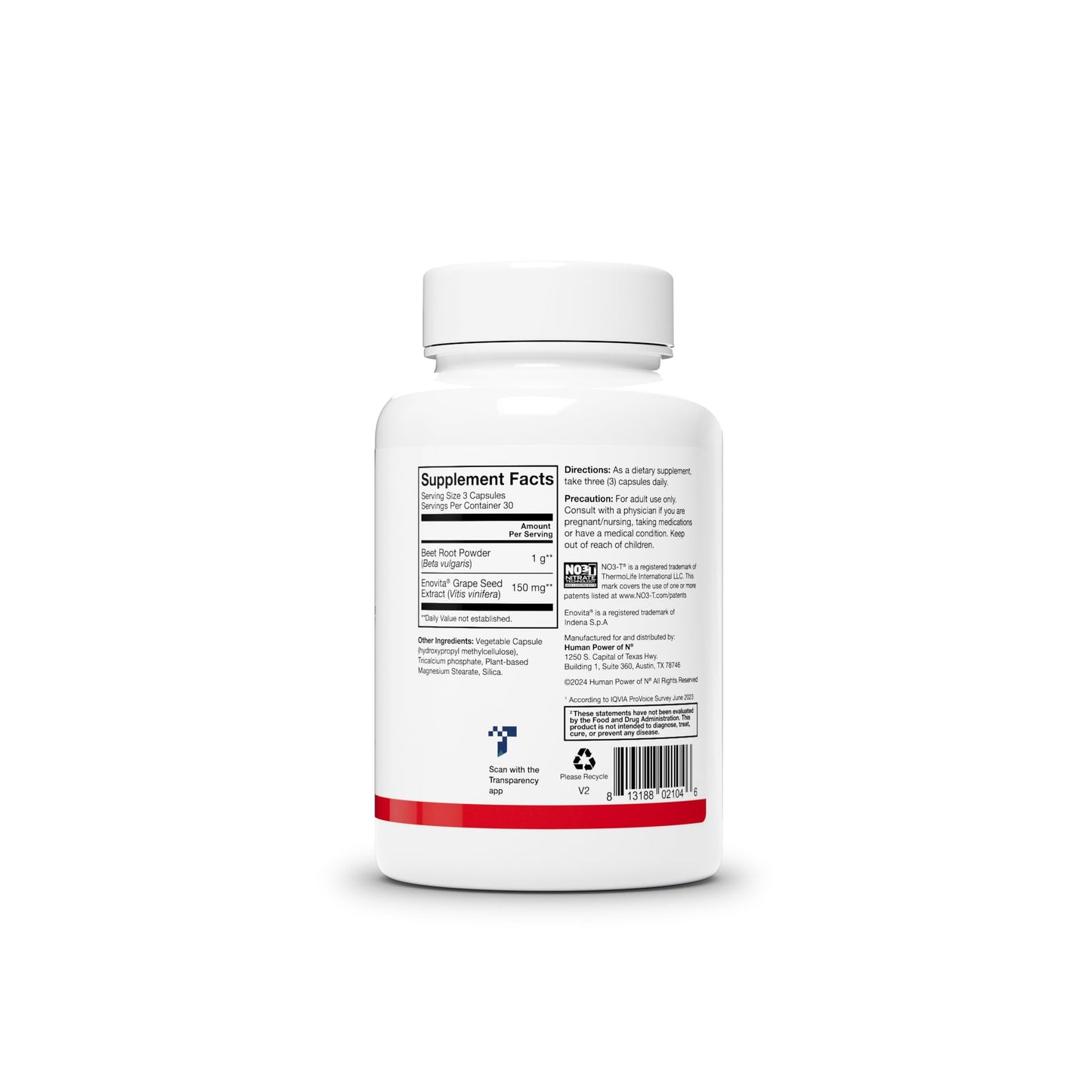 HumanN SuperBeets Beet Root Capsules Quick Release 1000mg, Helps Support Nitric Oxide Production, Blood Pressure, Heart Health, Contains Non-GMO Beetroot Powder, Studied Antioxidants 90 Count - Nirvana Guru