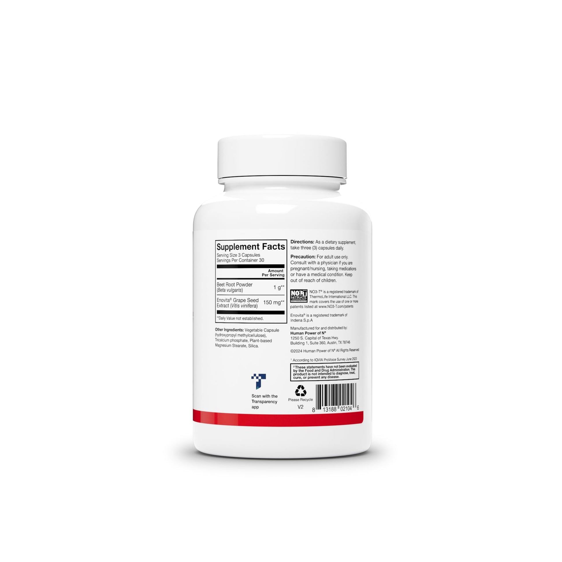 HumanN SuperBeets Beet Root Capsules Quick Release 1000mg, Helps Support Nitric Oxide Production, Blood Pressure, Heart Health, Contains Non-GMO Beetroot Powder, Studied Antioxidants 90 Count - Nirvana Guru