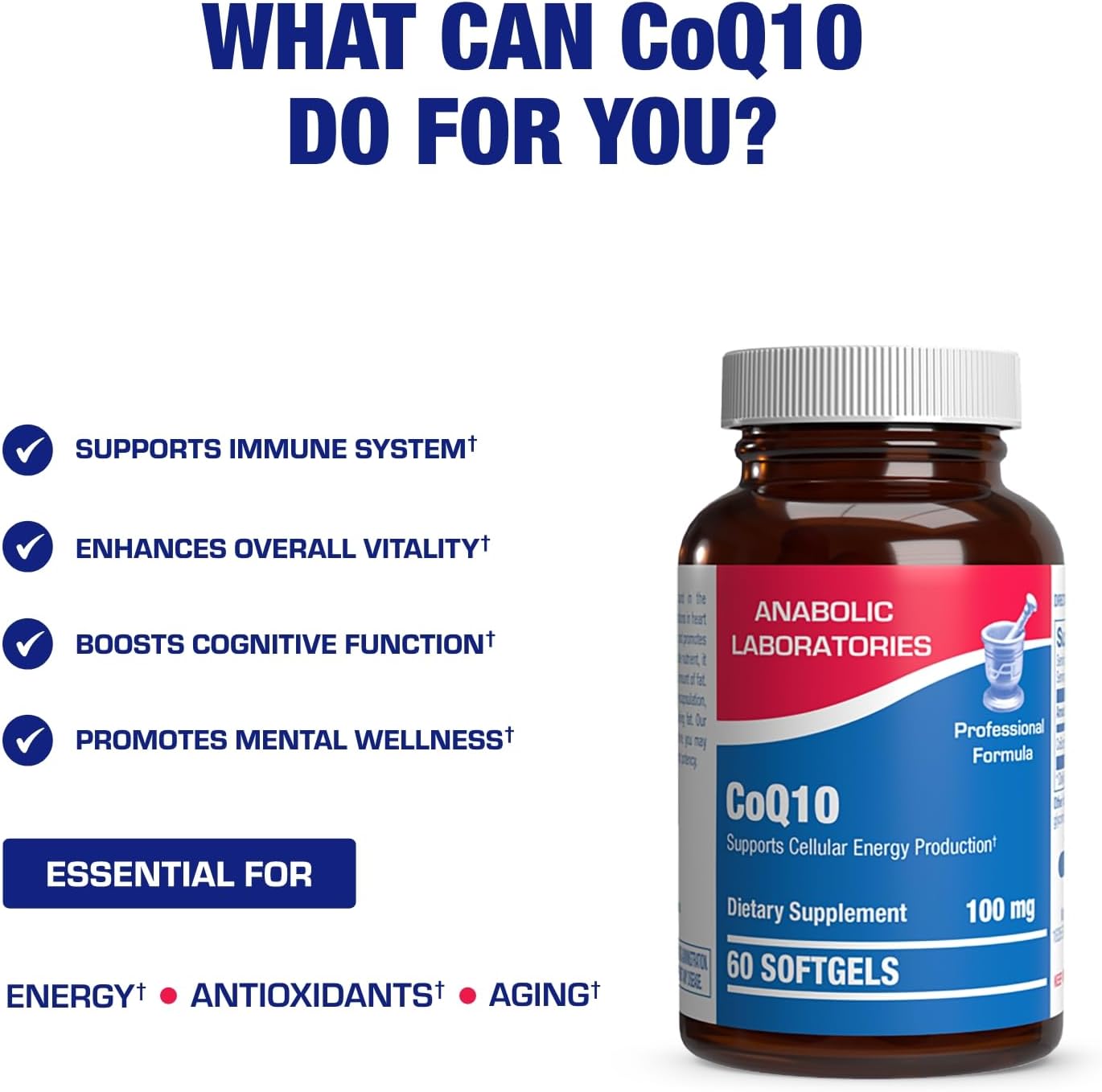 High Absorption CoQ10 100mg Softgels - Clinical Formula Coenzyme Q10 100mg for Skin Heart Energy Antioxidant and Brain Support - Easy to Swallow - Made in The USA in cGMP Facilities - 60 Servings Nirvana Guru