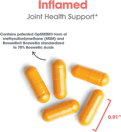 Allergy Research Group InflaMed Joint Health Supplement - Joint Support Supplement for Men & Women, Molybdenum, Turmeric, MSM, Boswellia,Connective Tissue Health - 120 Count Nirvana Guru