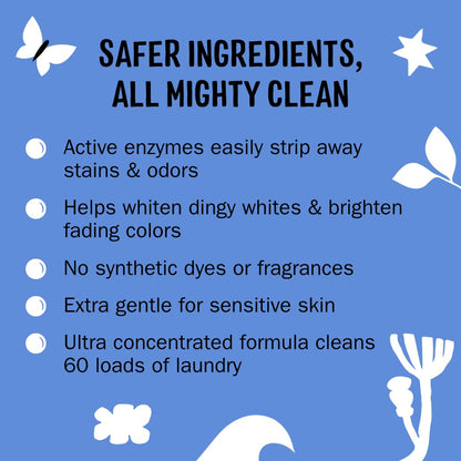 Molly's Suds Super Powder Detergent | Extra Strength Laundry Soap, Stain Fighting | Sensitive Skin | Simple, Effective Ingredients | 60 Loads - Lavender
