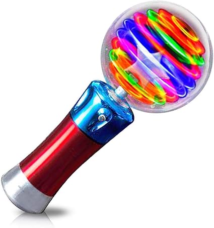 ArtCreativity Spinning Light Up Wand – LED Magic Ball Toy for Kids | Sensory Spinner with Flashing Lights | Fun Party Favor, Classroom Prize & Autism-Friendly Gift nirvanaguru