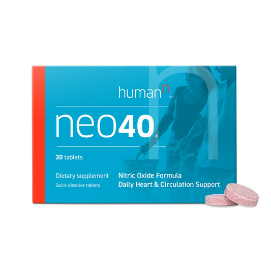 HumanN Neo40 Daily Heart & Blood Circulation Supplements to Boost Nitric Oxide - Supports Blood Pressure - from Maker of SuperBeets -Includes 30 Dissolvable Tablets - Tasty Fruity Flavor - Nirvana Guru