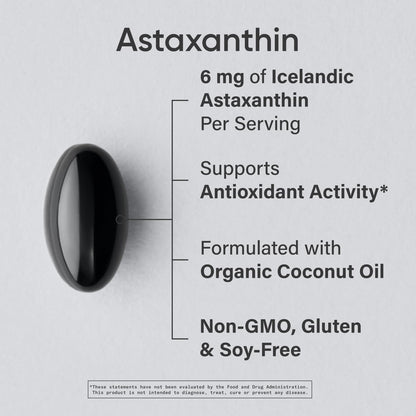 Sports Research Triple Strength Astaxanthin 12mg with Organic Coconut Oil - Antioxidant Supplement, Non-GMO Verified & Gluten Free - 60 Softgels - Nirvana Guru