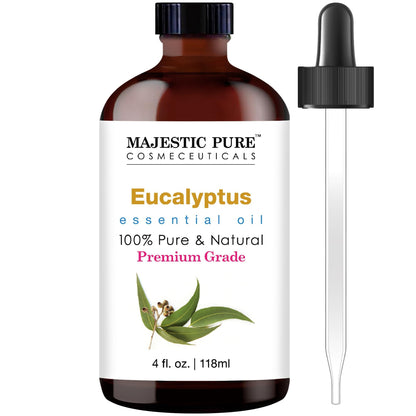 Majestic Pure Lavender Essential Oil with Glass Dropper | 100% Pure and Natural Lavender Oil | Premium Grade Essential Oils for Diffusers, Skin, Aromatherapy, Massage | 4 Fl Oz - Nirvana Guru