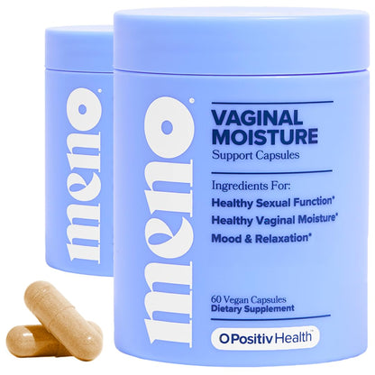 MENO Vaginal Moisture Support Capsules – OBGYN-Formulated to Support Healthy Vaginal Moisture, Mood & Relaxation – Hormone-Free Supplements with Maca Root & Fenugreek Seed Extract – 30 Servings