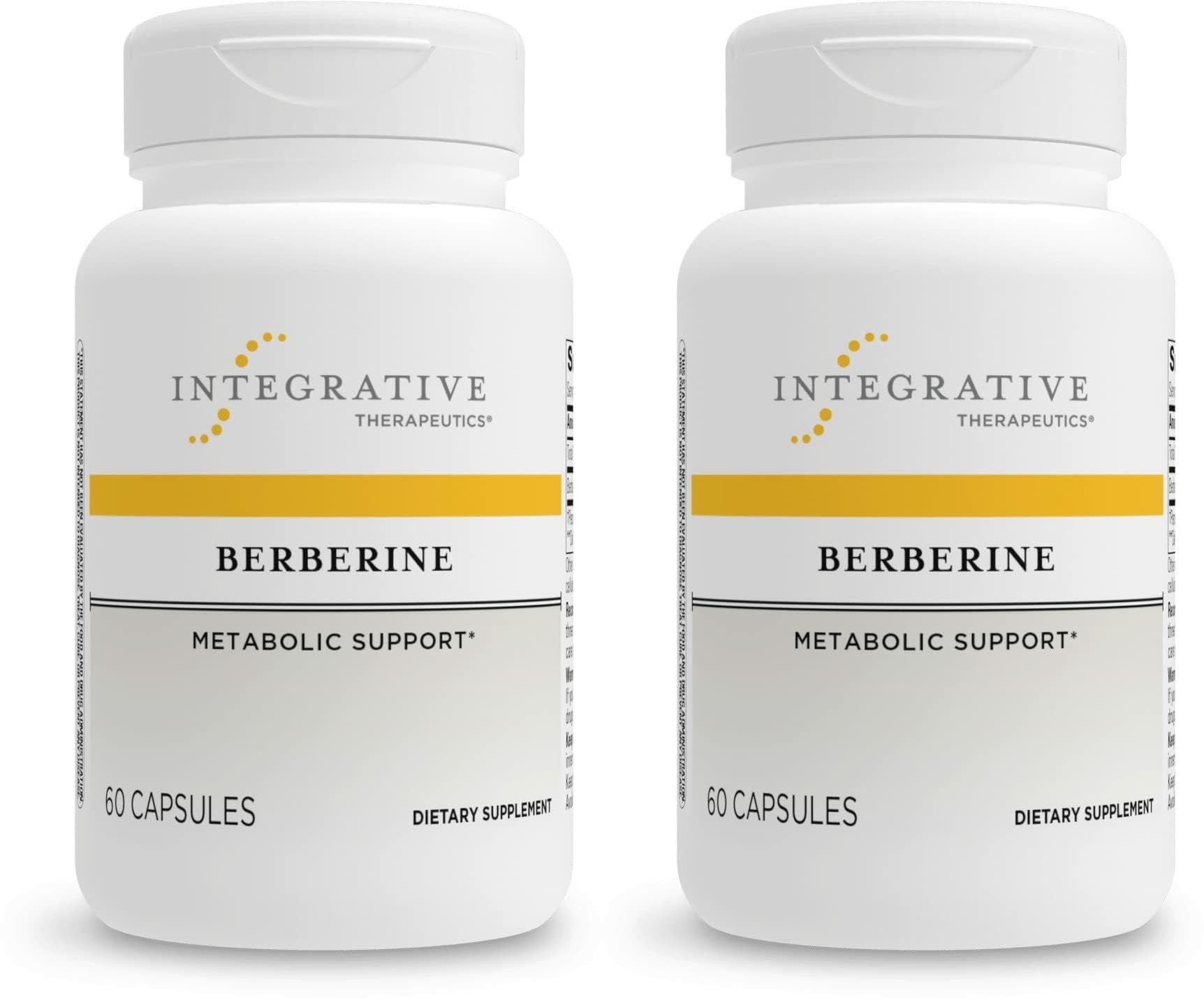 Integrative Therapeutics Berberine - Supplement for Cellular Energy Metabolism & Metabolic Support* - Dairy-Free & Gluten-Free - 60 Capsules (60 Servings) Nirvana Guru