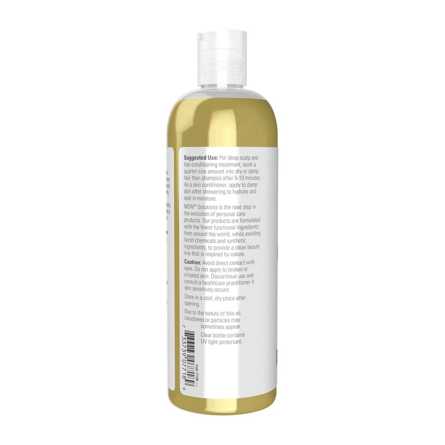 NOW Foods Solutions, Jojoba Oil, 100% Pure Moisturizing, Multi-Purpose Oil for Face, Hair and Body, 16-Ounce - Nirvana Guru
