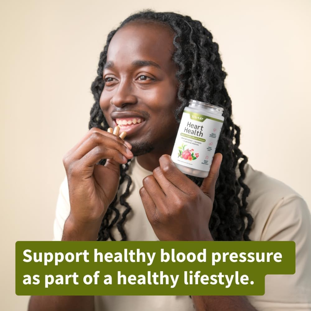 Snap Supplements Heart Health Supplements and Blood Circulation Supplements, 180 Capsules - Nirvana Guru