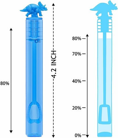 32 Pack Bubble for Kids Party Favors, 8 Style Mini Bubble Wands with Gift Box, Dinosaur Toys Bulk for Carnival Prizes Goodie Bag Stuffers Supplies, Birthday Bath Time Bubbles Blower Toy for Girl Boy nirvanaguru
