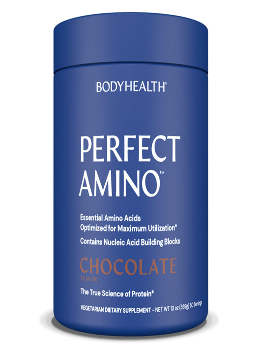 BodyHealth PerfectAmino Powder - BCAA and EAA Powder for Pre and Post Workout - Amino Acid Energy Drink for Men and Women to Support Lean Muscle and Recovery - Strawberry - 30 Servings Nirvana Guru