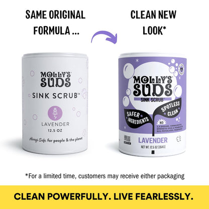Molly's Suds Sink and All Purpose SCRUB | Gently Removes Stains, Scrubs Away Grease & Gime, Buffs out Scratches | Plant and Mineral Based | 2 Pack, Beach Scent Nirvana Guru