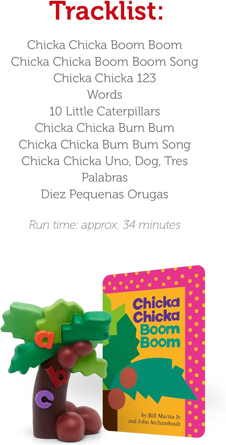 Tonies Chicka Chicka Boom Boom and Other Stories Audio Toy Figurine [English/Spanish] Nirvana Guru