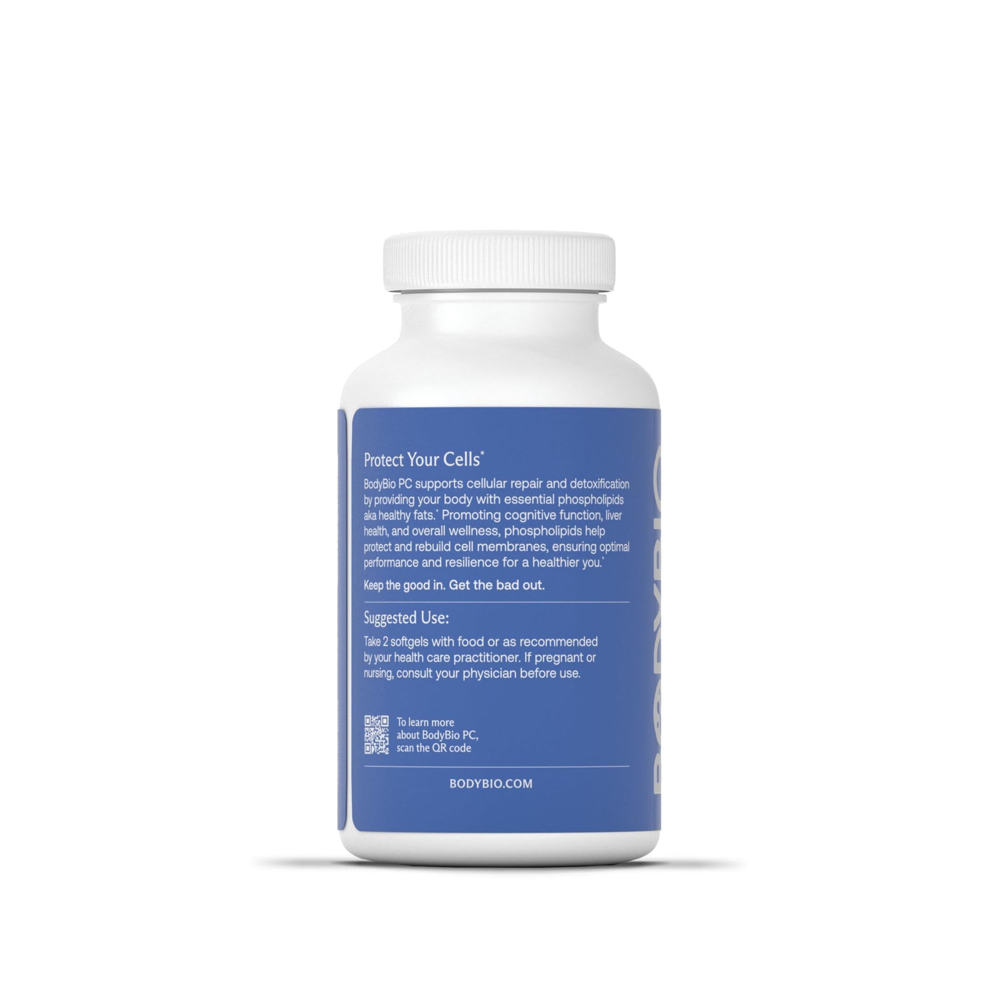 BodyBio PC - Phosphatidylcholine for Brain Health, Mental Clarity, Cognitive Function, Cellular Repair & Healthy Aging, Phospholipid Complex Supplement for Gentle Daily Detox Nirvana Guru