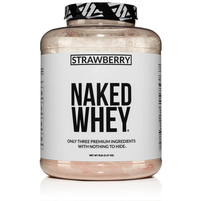 NAKED Whey Vanilla Protein Powder - Only 3 Ingredients - Grass Fed Whey Protein Powder, Vanilla Flavor, and Organic Coconut Sugar, No GMO, No Soy, and Gluten Free - 24 Servings