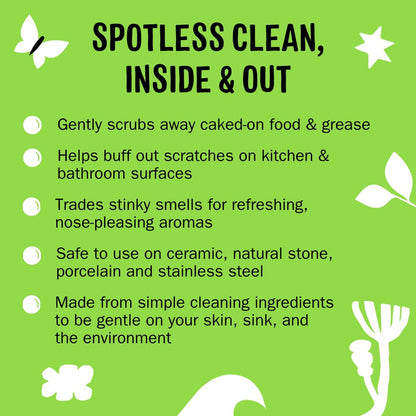 Molly's Suds Sink and All Purpose SCRUB | Gently Removes Stains, Scrubs Away Grease & Gime, Buffs out Scratches | Plant and Mineral Based | 2 Pack, Beach Scent Nirvana Guru