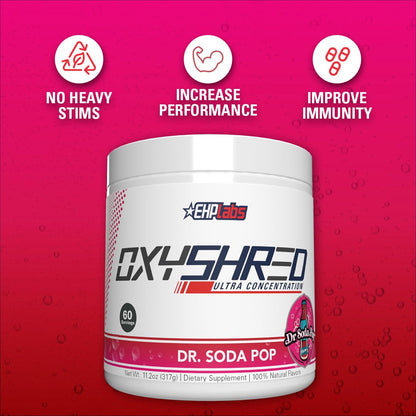 EHP Labs OxyShred Pre Workout Powder - Preworkout Powder with L Glutamine & Acetyl L Carnitine, Energy Boost Drink - Mango, 60 Servings Nirvana Guru