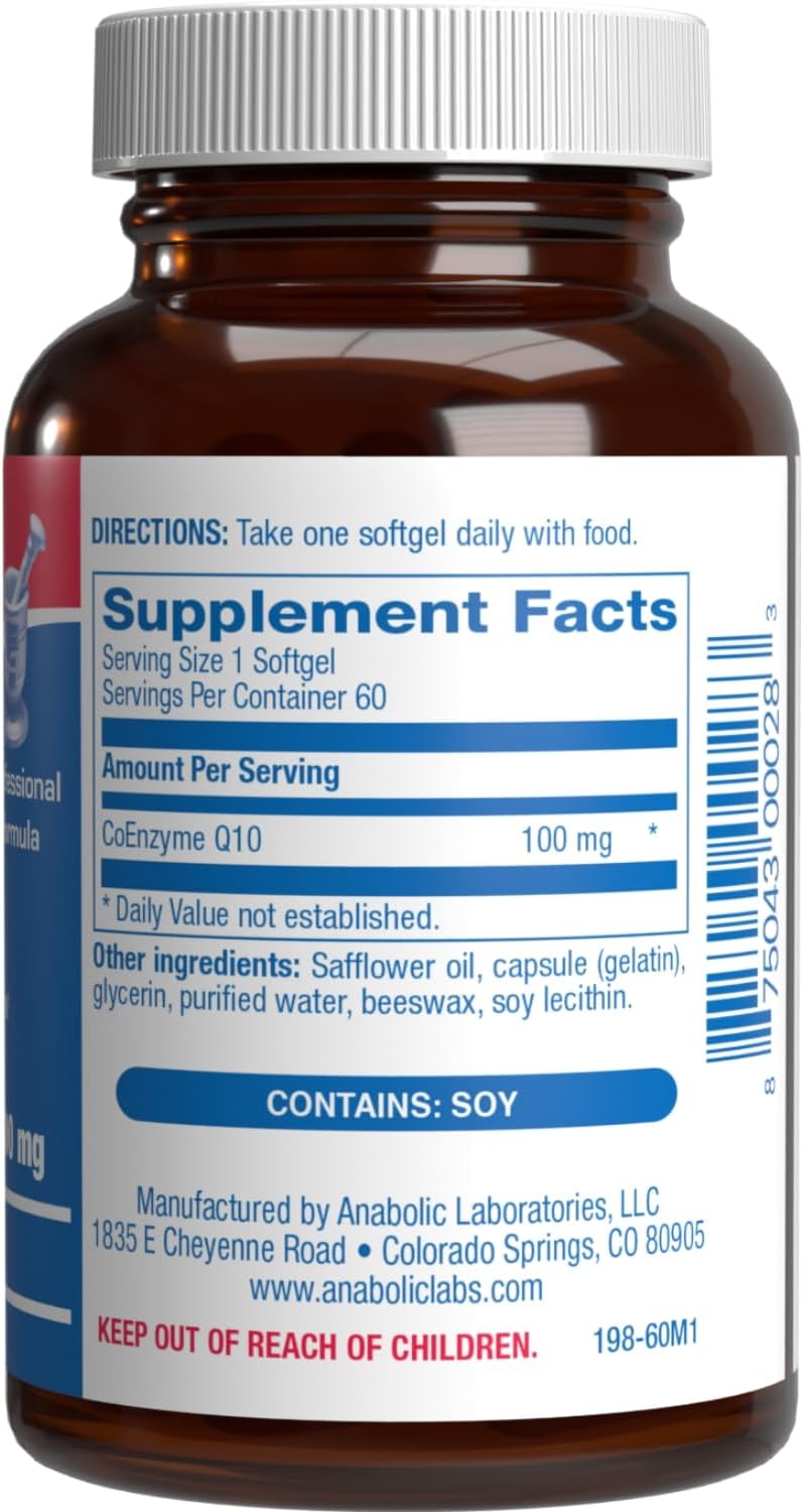 High Absorption CoQ10 100mg Softgels - Clinical Formula Coenzyme Q10 100mg for Skin Heart Energy Antioxidant and Brain Support - Easy to Swallow - Made in The USA in cGMP Facilities - 60 Servings Nirvana Guru