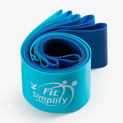 Fit Simplify Resistance Loop Exercise Bands with Instruction Guide and Carry Bag, Set of 5 Nirvana Guru