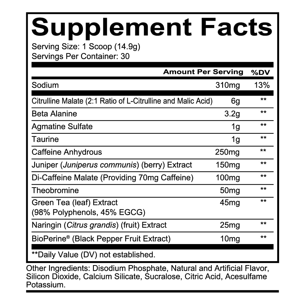 REDCON1 Total War Pre Workout Powder, Blue Lemonade - Beta Alanine + Citrulline Malate Keto Friendly Preworkout for Men & Women with 320mg of Caffeine - Fast Acting (30 Servings) Nirvana Guru