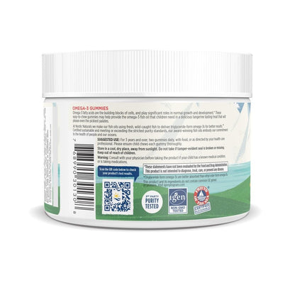 Nordic Naturals Nordic Omega-3 Gummies, Tangerine - 120 Gummies - 82 mg Total Omega-3s with EPA & DHA - Non-GMO - 60 Servings - Nirvana Guru