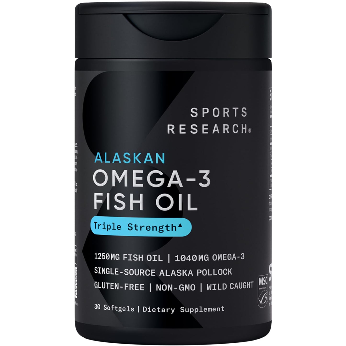 Sports Research Total Omega-3 Fish Oil from Wild Sockeye Salmon, Alaska Pollock, Antarctic Krill, Astaxanthin + Phospholipids & Wax Esters for Absorption | 960mg of EPA & DHA - Fresh Lemon Scent (120 - Nirvana Guru