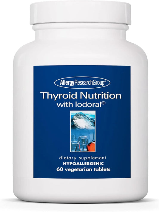 Allergy Research Group Thyroid Nutrition with Iodoral - Thyroid Support for Men & Women, Thyroid Complex Supplement, Thyroid Health, Iodine - 60 Count Nirvana Guru
