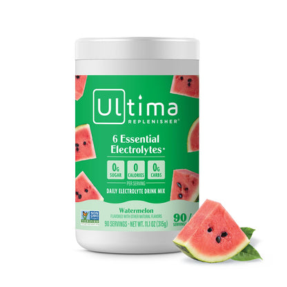Ultima Replenisher Daily Electrolyte Powder Drink Mix – Sugar Free – Lemonade, 90 Servings – Hydration Powder with 6 Key Electrolytes and Trace Minerals – Keto Friendly, Vegan, Non-GMO - Nirvana Guru