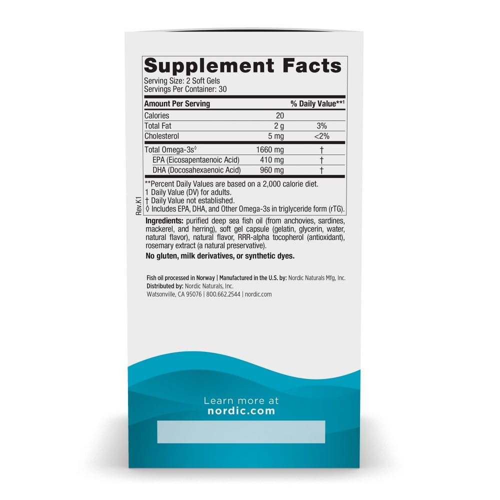Nordic Naturals DHA Xtra, Strawberry - 90 Soft Gels - 1660 mg Omega-3 - High-Intensity DHA Formula for Brain & Nervous System Support - Non-GMO - 45 Servings - Nirvana Guru