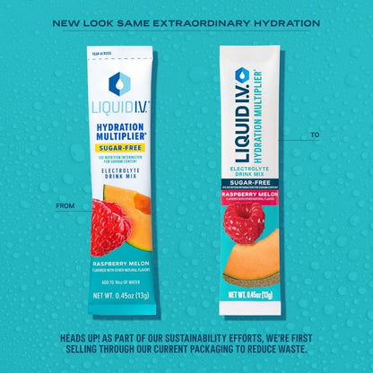 Liquid I.V. Sugar-Free Hydration Multiplier - Lemon Lime – Hydration Powder Packets | Electrolyte Drink Mix | Easy Open Single-Serving Stick | Non-GMO | 14 Sticks - Nirvana Guru