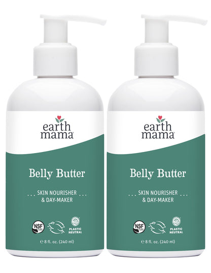 Earth Mama Belly Butter, Maternity Moisturizer for Dry Skin | Lotion for Pregnancy and Postpartum Recovery Self Care, Body Cream with Aloe, Fragrance Free, 8-Fluid Ounce Nirvana Guru