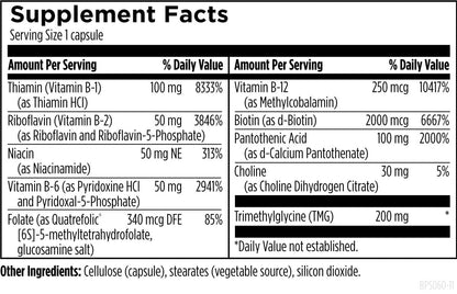 Designs for Health Methylated Vitamin B Complex - Vitamin B Supplements with B12 Vitamins, B1, B3, Niacin, B6, Folate & Biotin - Methylated Multivitamin for Metabolic + Heart Health (120 Capsules) Nirvana Guru