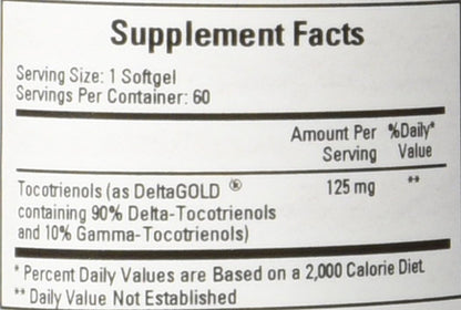Ecological Formulas - Annatto Tocotrienols 125 mg 60 gels [Health and Beauty] - Nirvana Guru