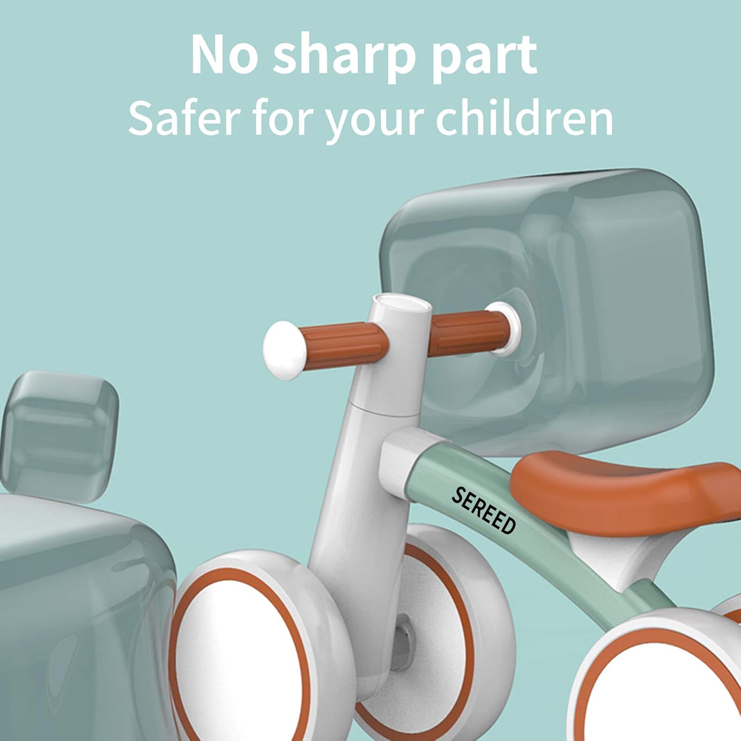 SEREED Baby Balance Bike for 1 Year Old Boys Girls 12-24 Month Toddler Balance Bike, 4 Wheels Toddler First Bike, First Birthday Gifts Nirvana Guru