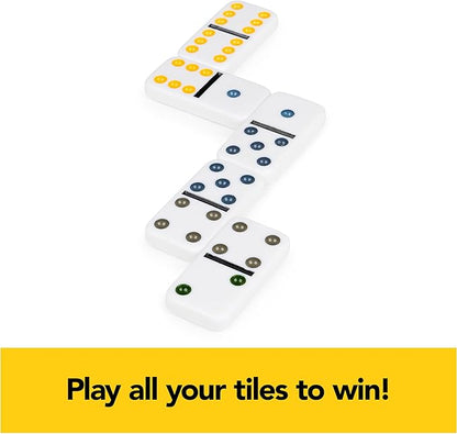 Spin Master Games, Mexican Train Dominoes Set in Aluminum Carry Case, Includes Colorful Trains for Fun-Filled Family Game Night, for Kids & Family, 2-8 Players, for Ages 8 & Up nirvanaguru