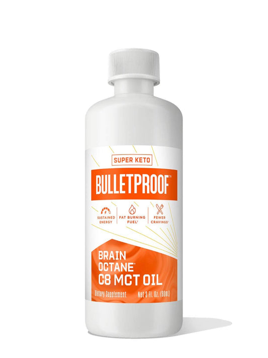 Bulletproof Coconut Brain Octane C8 MCT Oil, 16 Ounces, Premium Keto Supplement for Sustained Energy and Fewer Cravings, Brain and Body Fuel, Unflavored, Add to Coffee and Smoothies